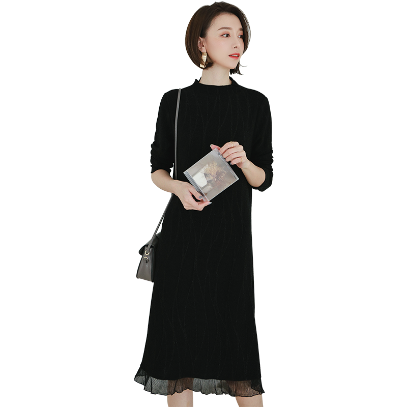 名人瑞裳2019新款圆领高冷潮连衣裙 名人瑞裳连衣裙