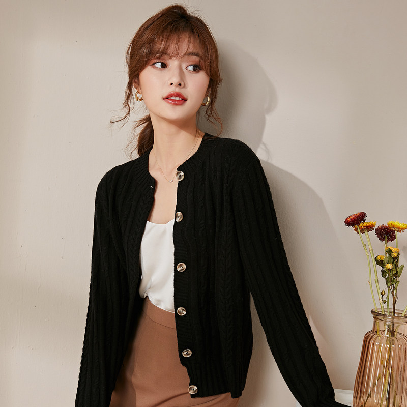 名人瑞裳2020秋冬季新款妈妈针织衫 名人瑞裳毛针织衫