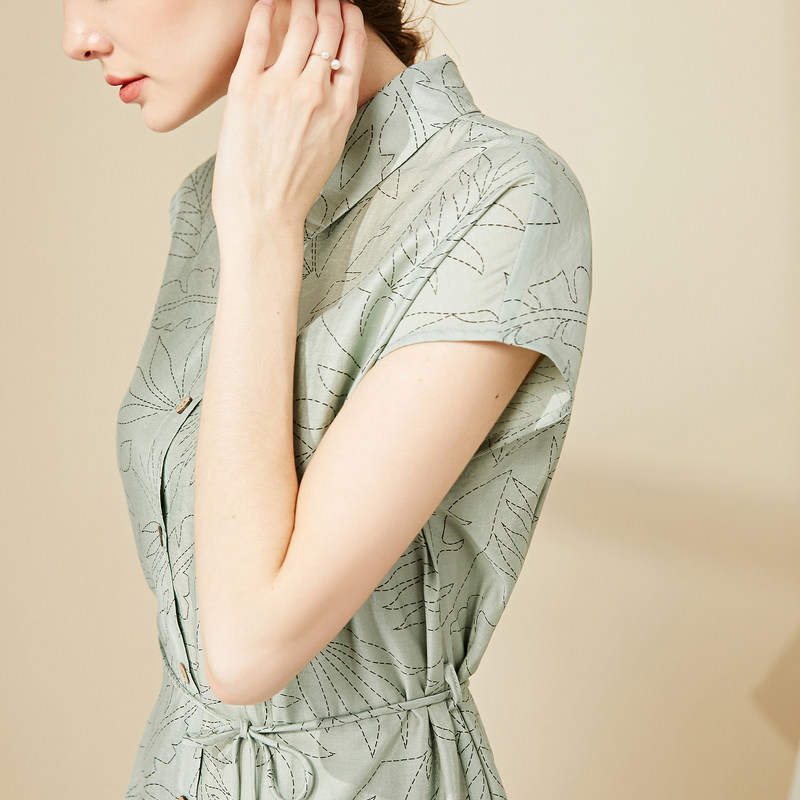 名人瑞裳2020新款夏名媛气质连衣裙 名人瑞裳连衣裙