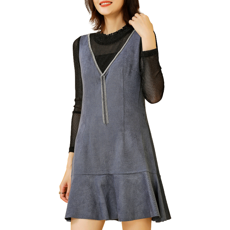 名人瑞裳女2019新款秋装长袖连衣裙 名人瑞裳连衣裙