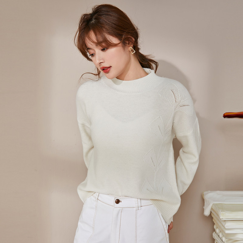 名人瑞裳2020秋冬新款通勤针织衫 名人瑞裳毛针织衫