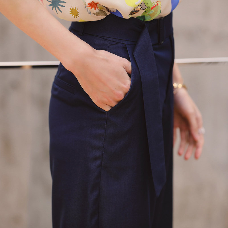 名人瑞裳2021新款纯色宽松夏休闲裤 名人瑞裳休闲裤