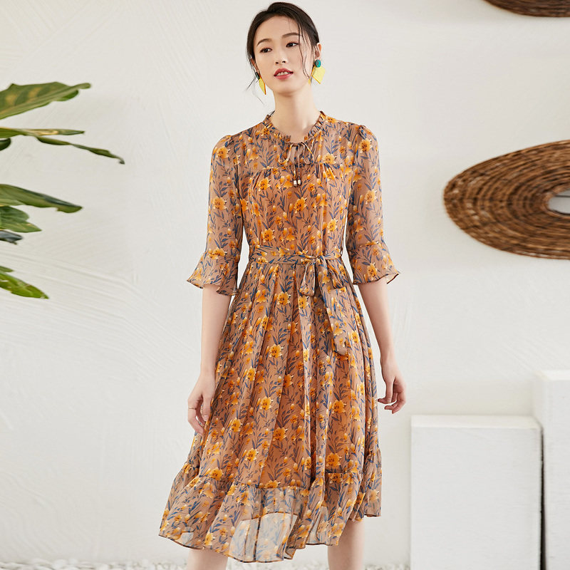 2018夏季新款名人瑞裳ins超火的 名人瑞裳连衣裙