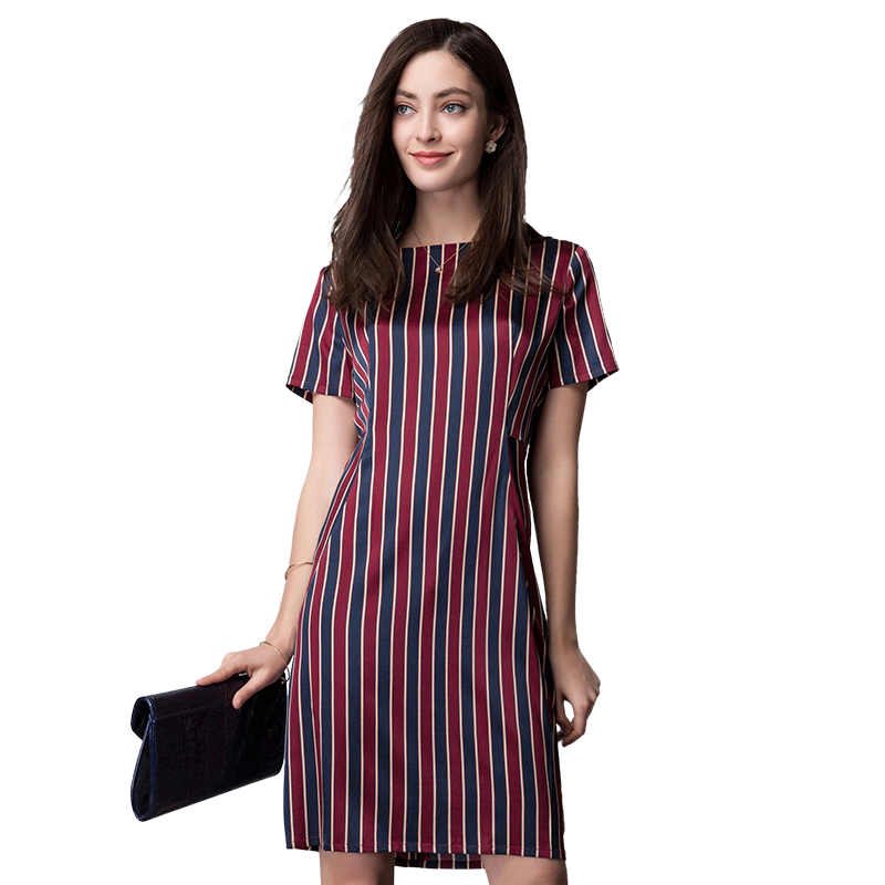 名人瑞裳2017夏装新款修身连衣裙 名人瑞裳连衣裙