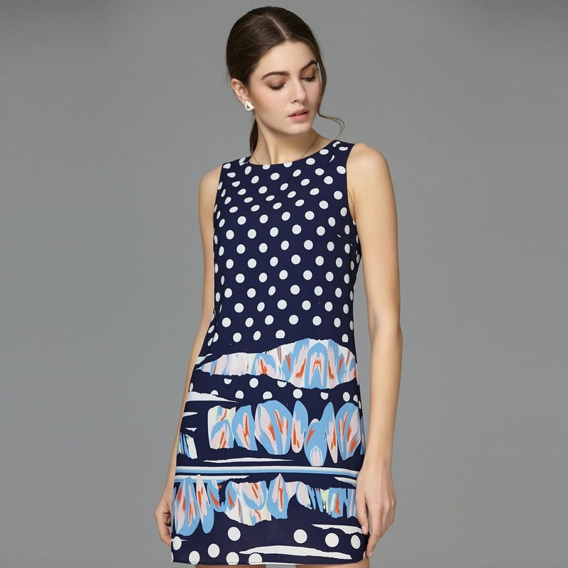 名人瑞裳夏装新款通勤七分袖连衣裙 名人瑞裳连衣裙