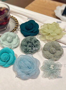 日韩绢纱森系花朵饰品