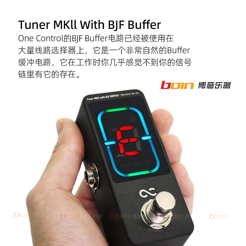 One Control LX Tuner BJF Buffer/MKII Mini吉他贝斯调音表单块 - 图1