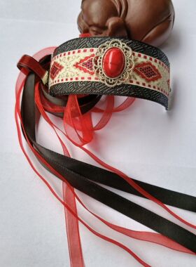 古装头饰汉服明制男女古代小姐公子发冠顶夹绑带发夹色头冠演出