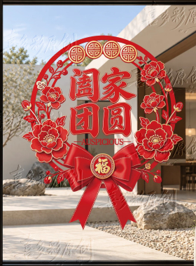 乔迁搬家入宅仪式用品静电玻璃贴纸新家场景布置乔迁之喜福字窗花