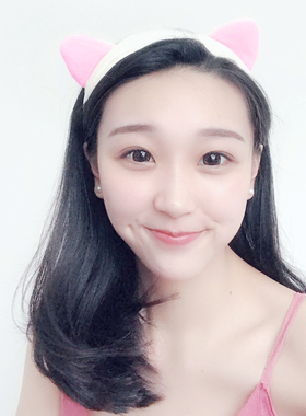猫耳朵敷面膜头箍洗脸发带