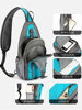 Chest bag for men and women, contrasting color side shoulder bag crossbody climbing