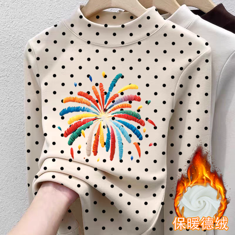 双面德绒女童半高领长袖T恤秋冬季新款中大儿童宝宝洋气保暖上衣,淘宝优惠券,粉丝福利购,淘宝优惠卷