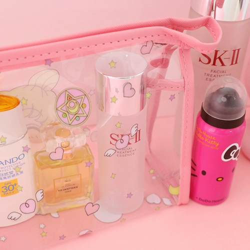 Водонепроницаемая вместительная и большая косметичка, портативная маленькая сумка для хранения, сумка через плечо для путешествий, популярно в интернете