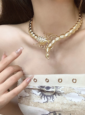 合金合金其他女性蝎子项圈