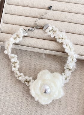 复古珍珠choker项链女轻奢气质锁骨链颈链