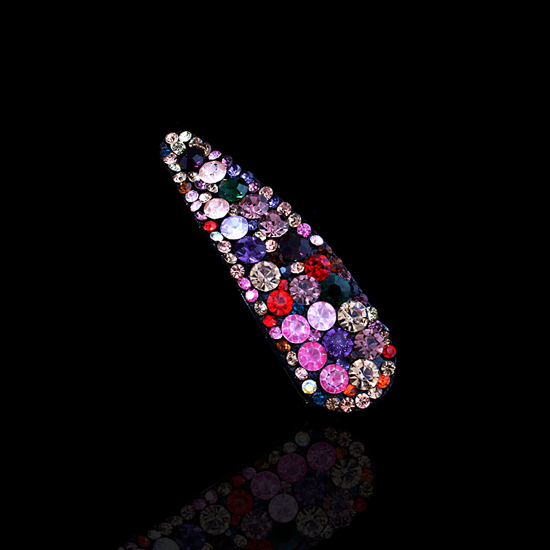 韩国简约水滴刘海顶夹发夹一字夹水钻BB夹头饰边夹发卡成人女夹子 - 图2