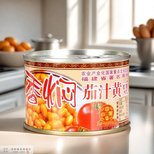 乐隆隆香焖茄汁黄豆184g开盖即食小菜罐头10罐以上包邮整箱优惠 - 图1