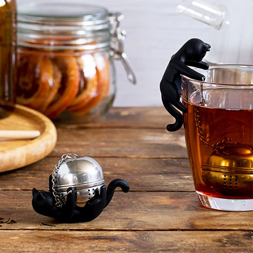 Peleg Design Kitten Tea Filter Cattea Creative из нержавеющей стали чайные листья