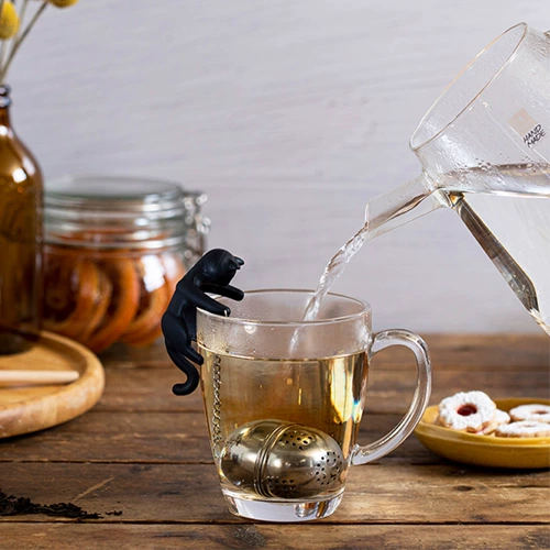 Peleg Design Kitten Tea Filter Cattea Creative из нержавеющей стали чайные листья