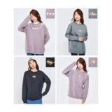 Демисезонная удерживающая тепло утепленная толстовка, оверсайз, круглый воротник