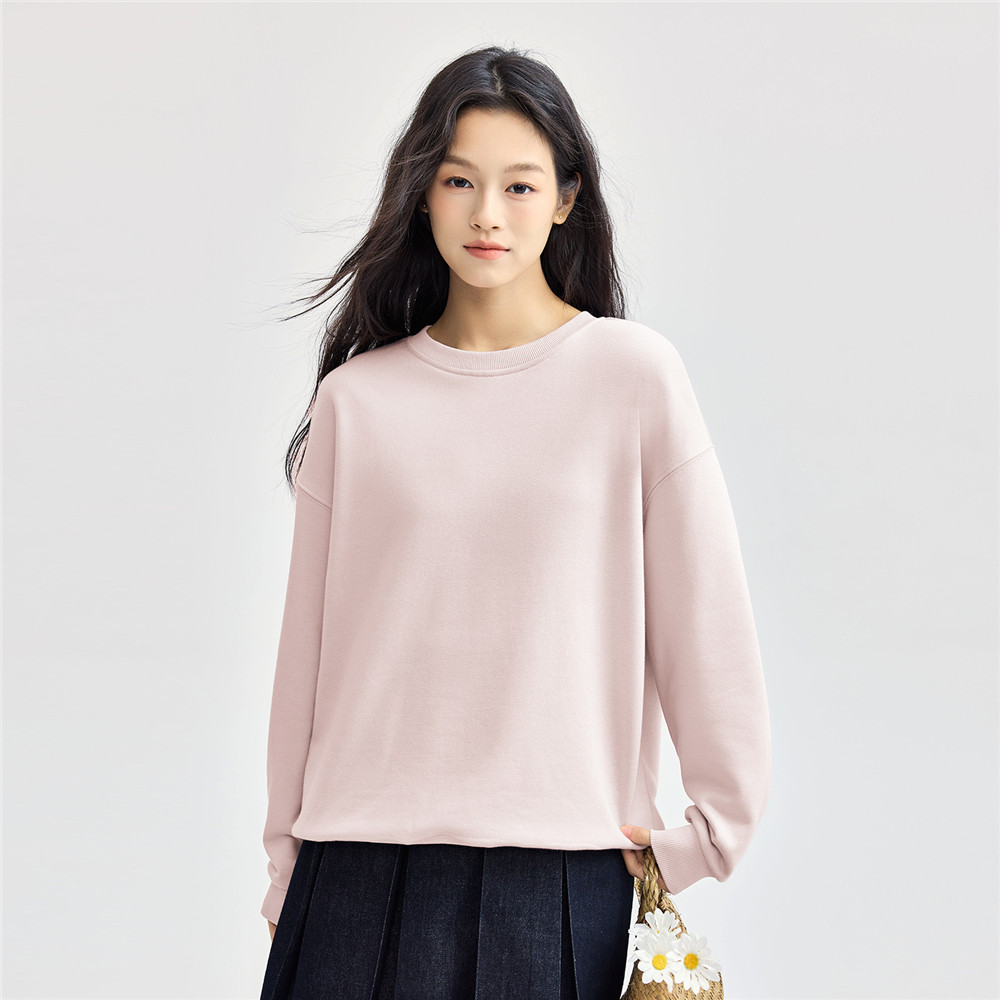 佐丹奴加绒卫衣女秋冬新款加厚套头衫宽松圆领长袖上衣女18325053,淘宝优惠券,粉丝福利购,淘宝优惠卷