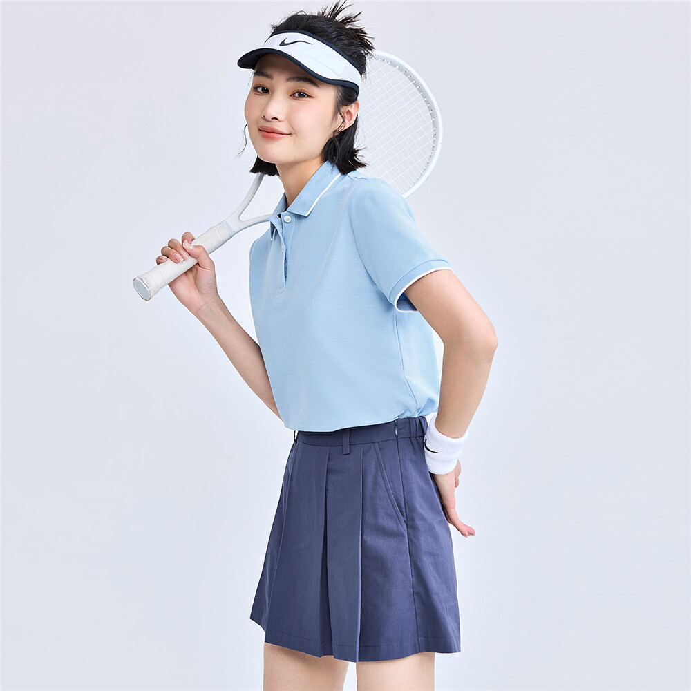 佐丹奴polo衫女夏季新款翻领上衣珠地布修身短袖POLO衫女05311399 - 图1