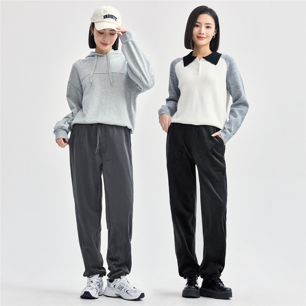 佐丹奴卫裤女保暖加绒灯芯绒裤子破骨休闲裤松紧腰束脚裤05414873,淘宝优惠券,粉丝福利购,淘宝优惠卷