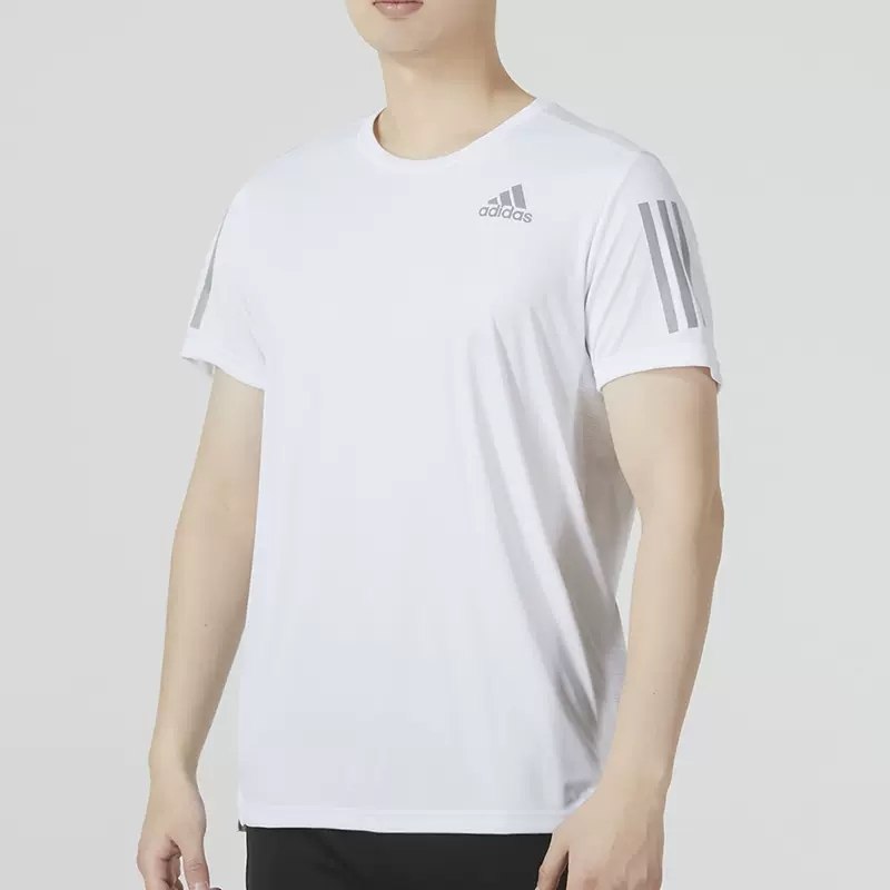 Adidas阿迪达斯男子运动服休闲圆领透气速干短袖t恤FS9799 GP7656 - 图0