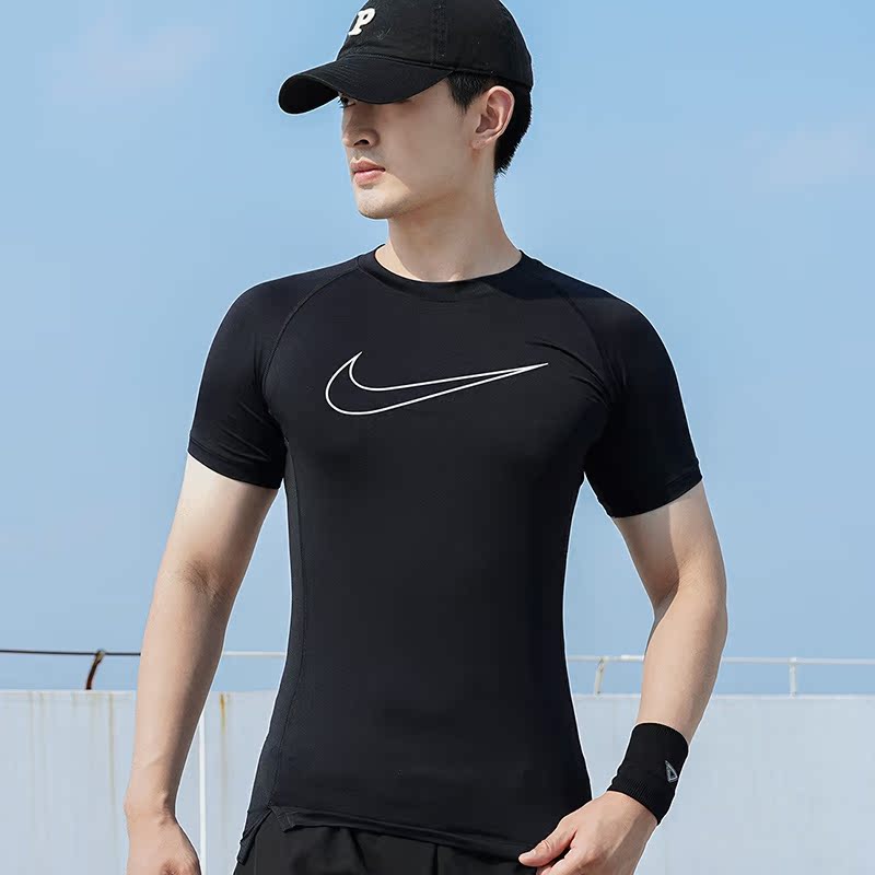 Nike耐克健身衣短袖男 2024夏季新款运动服篮球半袖紧身T恤DD1993 - 图2