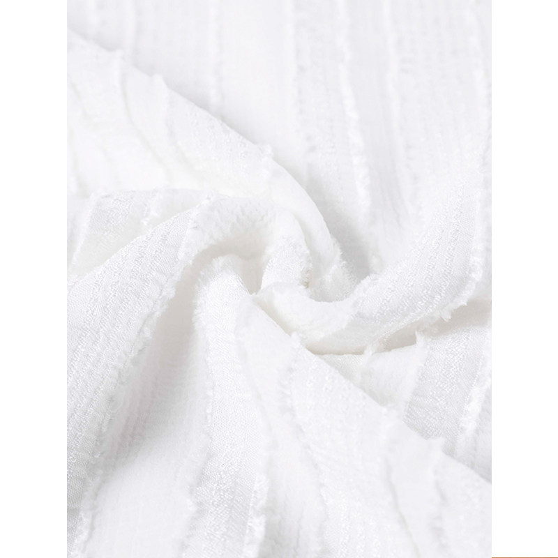 osa白色v领半袖2020夏季雪纺衫 osa品牌服饰蕾丝衫/雪纺衫