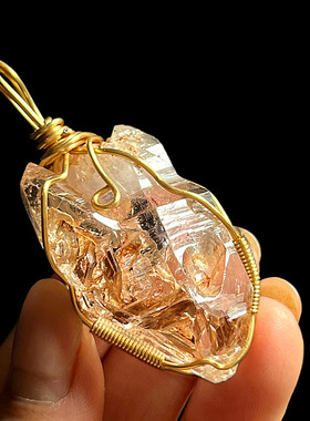 红泥骸骨标本水胆吊坠矿石