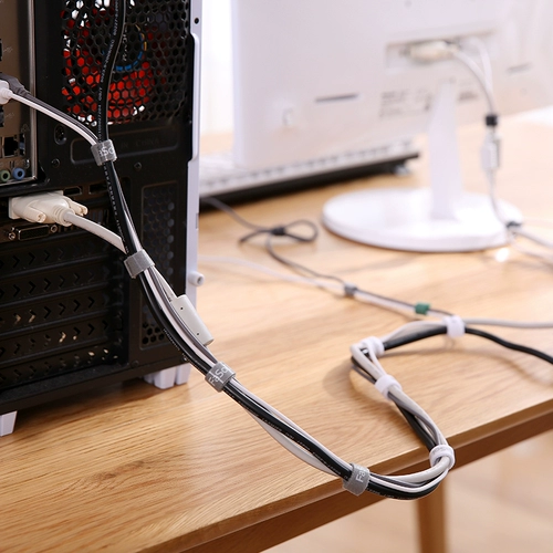 Самоклеющиеся кабельные стяжки на липучке, ноутбук, нейлоновая резинка для крепления багажа