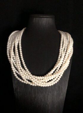 新款中古风七层多股项链