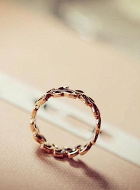 复古罗马黑白色玛瑙水晶戒指焗