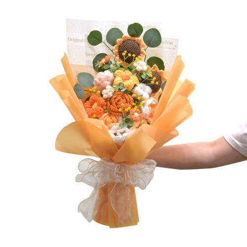 Вдохновляющий подарок на шерстяном вязаном цвете.