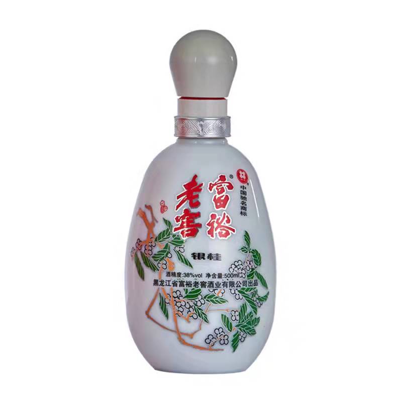 富裕老窖浓香型白酒银桂2013年老酒38度500ml*6整箱纯粮酿 - 图1