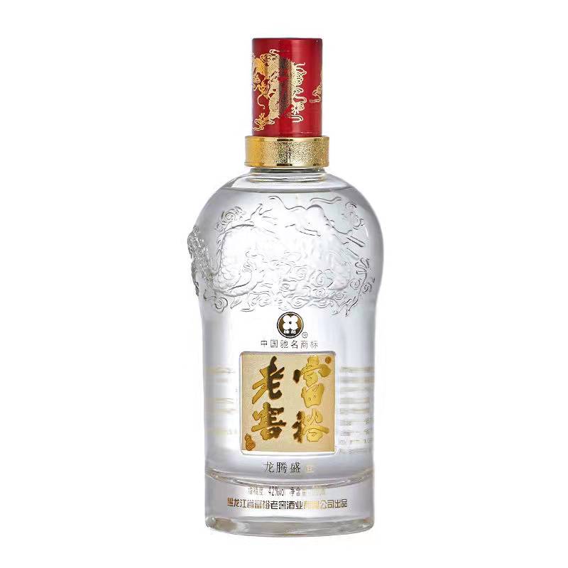 富裕老窖浓香型白酒龙腾盛世2013年老酒42度500ml*4整箱纯粮酿 - 图1