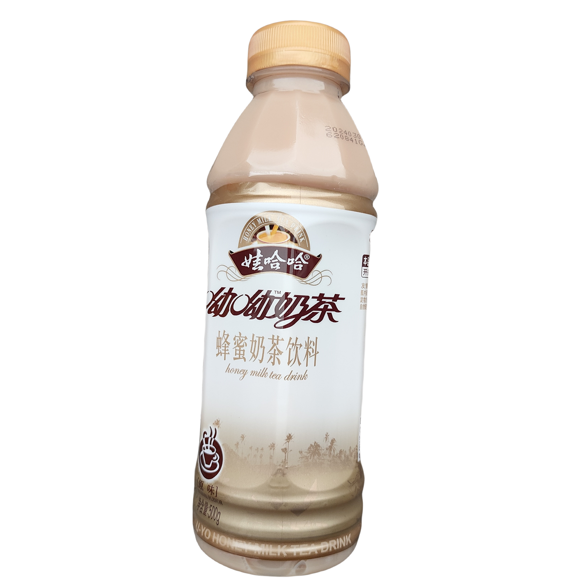 （广东包邮）娃哈哈呦呦奶茶蜂蜜奶茶饮料500g*15瓶新鲜0脂肪 - 图0