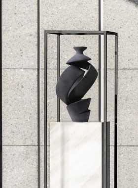 民宿酒店抽象雕塑艺术摆件售楼中心软装样板间玄关木雕装饰品摆设