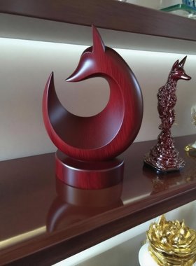 新中式抽象艺术雕塑人物摆件样板间电视柜样品屋展示中心软装配