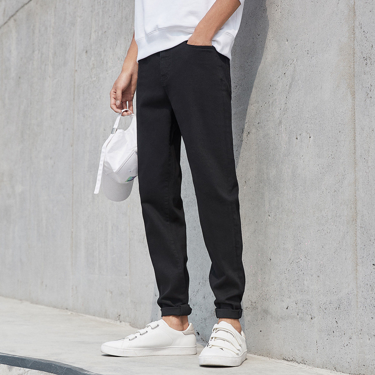 马克华菲男士春秋季黑色潮牛仔裤 马克华菲牛仔裤