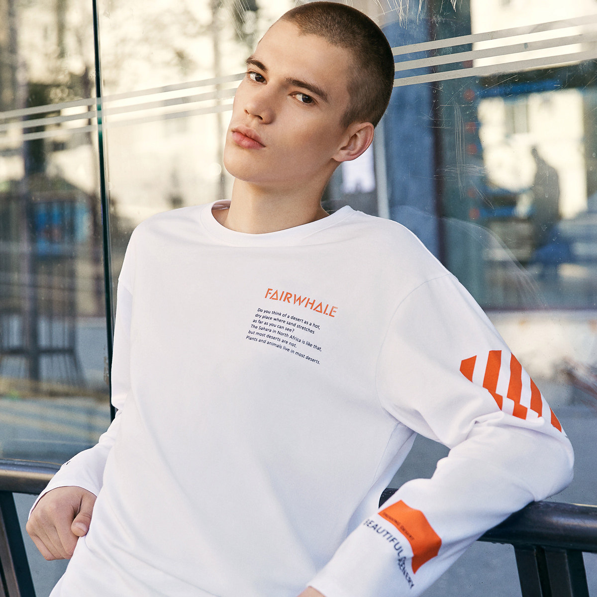 马克华菲长袖男士秋冬款潮流潮t恤 马克华菲T恤