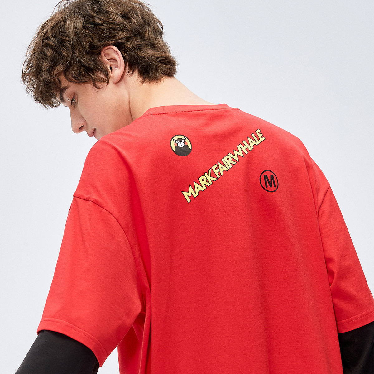 马克华菲熊本熊联名款长袖男士t恤 马克华菲T恤