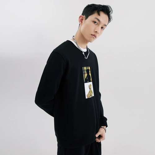 Мультяшная трендовая демисезонная осенняя толстовка подходит для мужчин и женщин, принт, с медвежатами