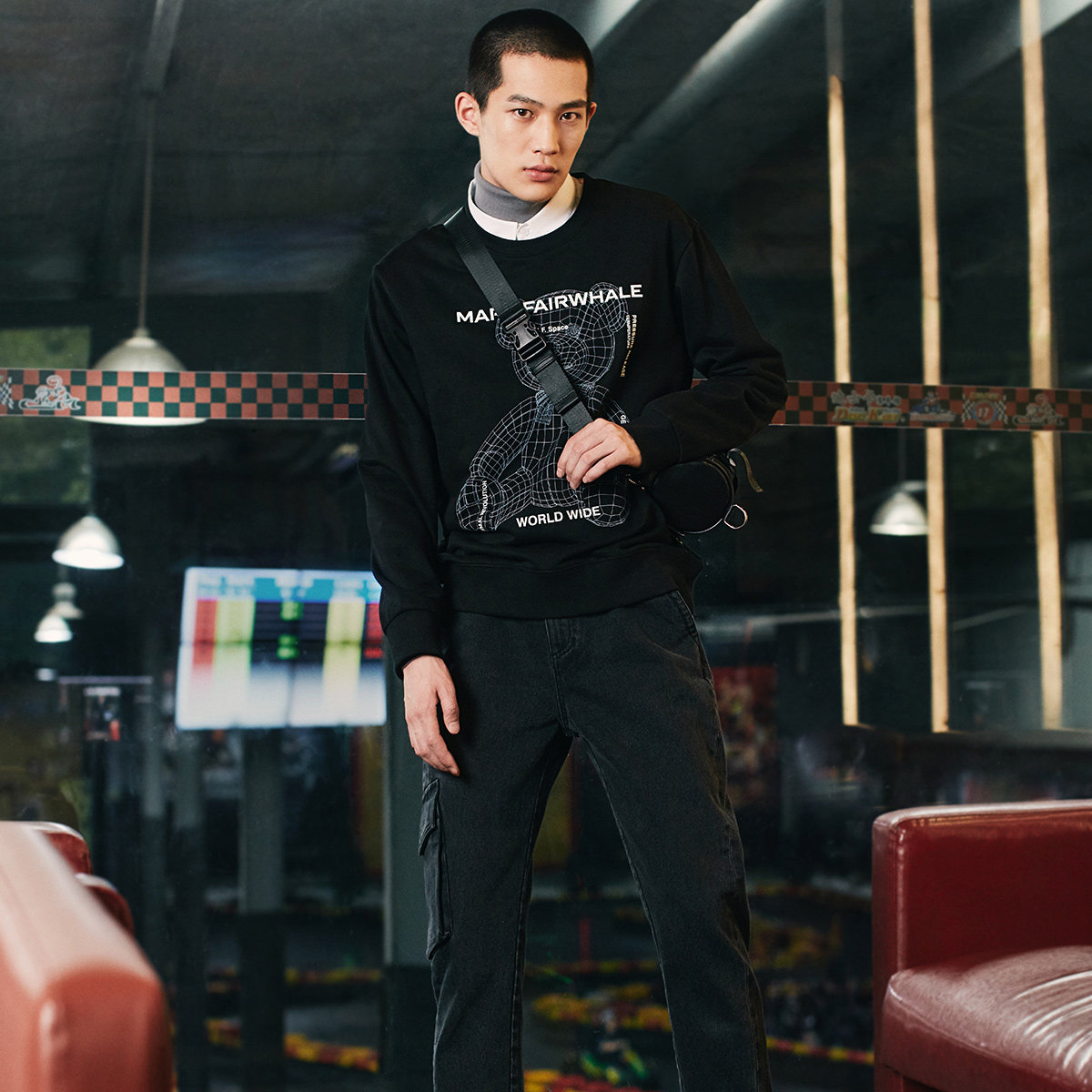 马克华菲男潮牌2020秋趣味卡通卫衣 马克华菲卫衣