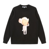 Осенний свитер подходит для мужчин и женщин, трендовый мультяшный трикотажный кардиган для влюбленных