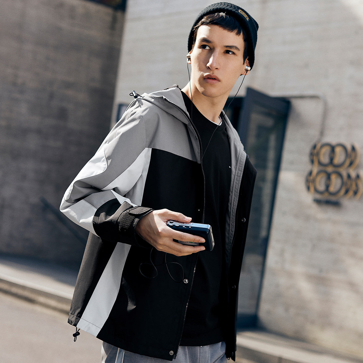 马克华菲男士春秋季新款撞色夹克 马克华菲夹克