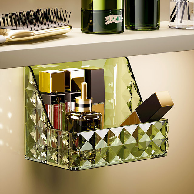 Mirror cabinet storage box wall-mounted oblique finishing box