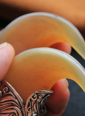 爪子吊坠生日礼物老羊角精细打磨