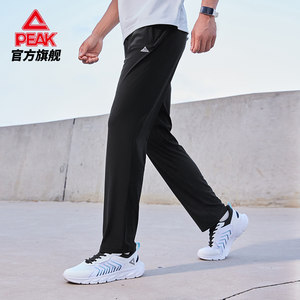 匹克运动裤男春夏针织冰丝梭织速干长裤休闲透气跑步卫裤休闲裤子